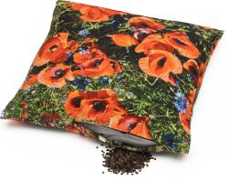 Foonka Pernă Hayka desen mac 40 x 40 cm cu umplutură din coji de hrișcă (PG-40-P)