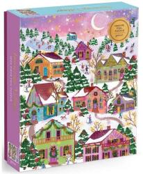 Galison 1000 db-os Fóliás puzzle - Snowcap Village, Joy Laforme (86082) (86082)