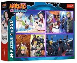 Trefl 4 x 250 db-os puzzle - Naruto - Shippuden (13339) (13339) - gyerekjatekbolt