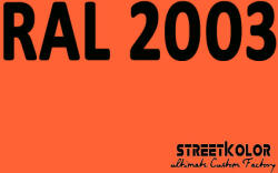 StreetKolor RAL 2003 Uretán autófesték fényes vagy matt 1 liter + fixáló + hígító () (RAL2003)