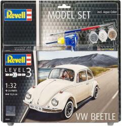 Revell VW Beetle (Kafer) Model Set autó 1: 32, 24 darabos + festékek + ragasztó + ecset () (REVELLMODEL-32-67681)