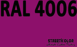 StreetKolor RAL 4006 Uretán autófesték fényes vagy matt 1 liter + fixáló + hígító (RAL4006)