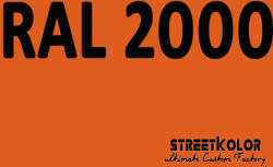 StreetKolor RAL 2000 Akril autófesték fényes vagy matt 1 liter + fixáló + hígító () (RAL2000AKRYL)