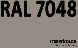 StreetKolor RAL 7048 Uretán autófesték fényes vagy matt 1 liter + fixáló + hígító (RAL7048)