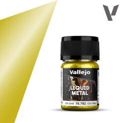 Acrylicos Vallejo Vallejo 70.792 Liquid Metal Old Gold magasfényű airbrush festék 35 ml () (70.792)