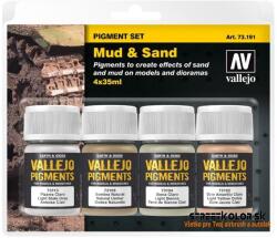  Vallejo pigment - Mud and Sand set 73191 4 x 30ml (Vallejo Mud) (73191/573191)
