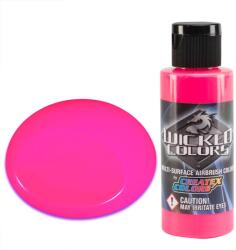 CreateX Colors Wicked W026 fluoreszkáló rózsaszín airbrush festék 60ml (W026.60)
