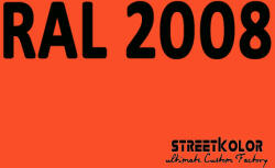StreetKolor RAL 2008 Akril autófesték fényes vagy matt 1 liter + fixáló + hígító (RAL2008AKRYL)