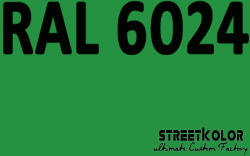StreetKolor RAL 6024 Akril autófesték fényes vagy matt 1 liter + fixáló + hígító (RAL6024AKRYL)
