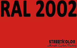 StreetKolor RAL 2002 Uretán autófesték fényes vagy matt 1 liter + fixáló + hígító () (RAL2002)