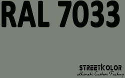 StreetKolor RAL 7033 Uretán autófesték fényes vagy matt 1 liter + fixáló + hígító (RAL7033)