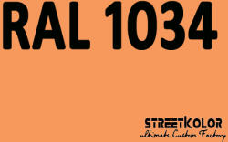 StreetKolor RAL 1034 Uretán autófesték fényes vagy matt 1 liter + fixáló + hígító () (RAL1034)
