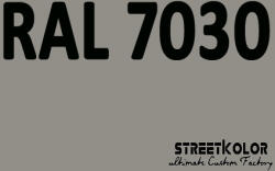 StreetKolor RAL 7030 Uretán autófesték fényes vagy matt 1 liter + fixáló + hígító (RAL7030)