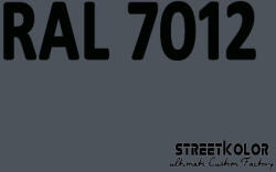 StreetKolor RAL 7012 Uretán autófesték fényes vagy matt 1 liter + fixáló + hígító (RAL7012)
