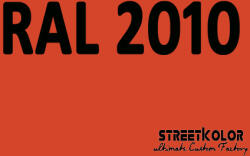 StreetKolor RAL 2010 Uretán autófesték fényes vagy matt 1 liter + fixáló + hígító (RAL2010)