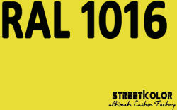 StreetKolor RAL 1016 Uretán autófesték fényes vagy matt 1 liter + fixáló + hígító () (RAL1016)