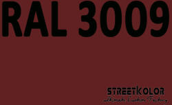 StreetKolor RAL 3009 Uretán autófesték fényes vagy matt 1 liter + fixáló + hígító (RAL3009)
