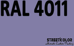 StreetKolor RAL 4011 Akril autófesték fényes vagy matt 1 liter + fixáló + hígító (RAL4011AKRYL)