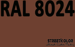 StreetKolor RAL 8024 Uretán autófesték fényes vagy matt 1 liter + fixáló + hígító (RAL8024)