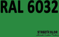 StreetKolor RAL 6032 Uretán autófesték fényes vagy matt 1 liter + fixáló + hígító (RAL6032)