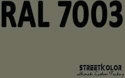  RAL 7003 Uretán autófesték fényes vagy matt 1 liter + fixáló + hígító (RAL7003)