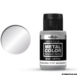 Acrylicos Vallejo Vallejo 77.717 Matt alumínium metálfényű AirBrush festék 32 ml (77.717/577717)