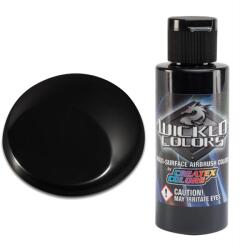 CreateX Colors Wicked W002 Fekete áttetsző airbrush festék 60ml (WICKED W002) (Wi-002-Black.60)
