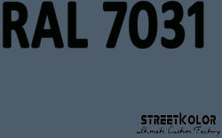 StreetKolor RAL 7031 Akril autófesték fényes vagy matt 1 liter + fixáló + hígító (RAL7031AKRYL)