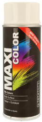 MaxiColor MAXI COLOR akril festék magasfényű fedőlakknl spray kiszerelésben, RAL9010, Űrtartalom: 400ml (MX9010)