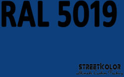 StreetKolor RAL 5019 Uretán autófesték fényes vagy matt 1 liter + fixáló + hígító (RAL5019)