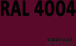 StreetKolor RAL 4004 Akril autófesték fényes vagy matt 1 liter + fixáló + hígító (RAL4004AKRYL)