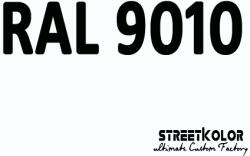 StreetKolor RAL 9010 Akril autófesték fényes vagy matt 1 liter + fixáló + hígító (RAL9010AKRYL)
