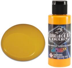 CreateX Colors Wicked W011 Aranysárga áttetsző airbrush festék 60ml (WICKED) (Wi-011-GoldenY.60)
