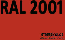 StreetKolor RAL 2001 Uretán autófesték fényes vagy matt 1 liter + fixáló + hígító () (RAL2001)