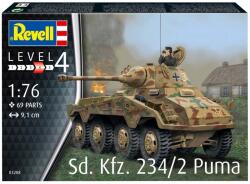 Revell Sd. Kfz 234/2 Puma Modellező készlet páncélozott jármű 1: 76, 69 darab () (REVELLMODEL-76-03288)