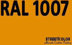 StreetKolor RAL 1007 Akril autófesték fényes vagy matt 1 liter + fixáló + hígító () (RAL1007AKRYL)
