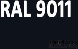 StreetKolor RAL 9011 Uretán autófesték fényes vagy matt 1 liter + fixáló + hígító (RAL9011)