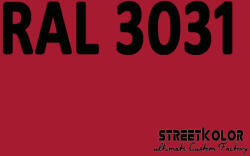  RAL 3031 Uretán autófesték fényes vagy matt 1 liter + fixáló + hígító (RAL3031)