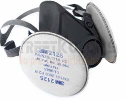 3M félálarc 6200, M méret, por előszűrő 2125, P2 kategória (6200K2125)