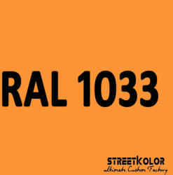 StreetKolor RAL 1033 Uretán autófesték fényes vagy matt 1 liter + fixáló + hígító () (RAL1033)