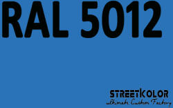 StreetKolor RAL 5012 Uretán autófesték fényes vagy matt 1 liter + fixáló + hígító (RAL5012)