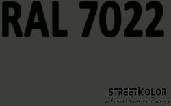 StreetKolor RAL 7022 uretán autófesték fényes vagy matt 1 liter + fixáló + hígító (RAL7022)