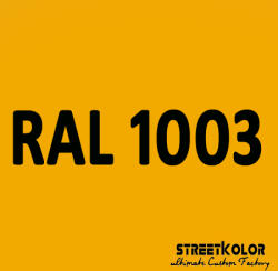 StreetKolor RAL 1003 Uretán autófesték fényes vagy matt 1 liter + fixáló + hígító () (RAL1003)