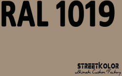 StreetKolor RAL 1019 Akril autófesték fényes vagy matt 1 liter + fixáló + hígító () (RAL1019AKRYL)