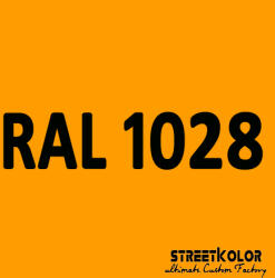 StreetKolor RAL 1028 Akril autófesték fényes vagy matt 1 liter + fixáló + hígító () (RAL1028AKRYL)