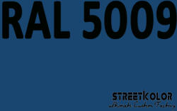 StreetKolor RAL 5009 Akril autófesték fényes vagy matt 1 liter + fixáló + hígító (RAL5009AKRYL)