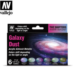 Acrylicos Vallejo Vallejo 77.092 Galaxy Dust airbrush festék készlet 6x17 ml (577092-77.092)