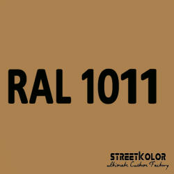 StreetKolor RAL 1011 Akril autófesték fényes vagy matt 1 liter + fixáló + hígító () (RAL1011AKRYL)