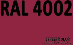  RAL 4002 Uretán autófesték fényes vagy matt 1 liter + fixáló + hígító (RAL4002)