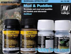  Vallejo pigment Set Mud and Puddles 73189 4 x 30ml (VALLEJO) (73189/573189)